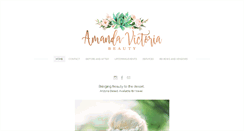 Desktop Screenshot of amandavictoriabeauty.com